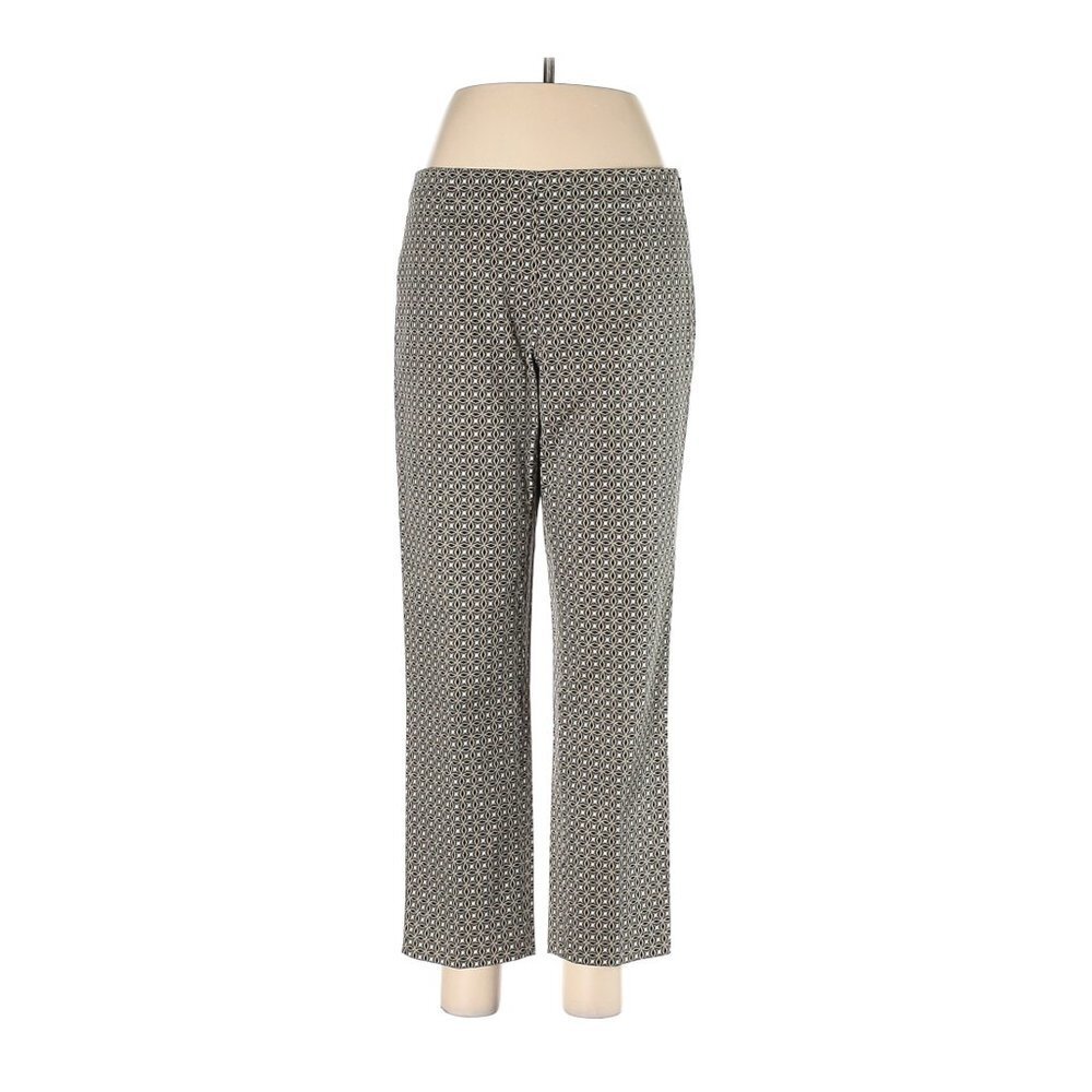 J. Jill | Circle Pattern Flat Panel Pants Sz 6 - image 1